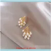 Jewelrykorean bijoux de mode haut de gamme à la main perle d'eau douce boucles d'oreilles élégantes femmes fête goujon livraison directe 2021 7Smzp