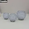 PEANDIM Votive Kandelaars Zilveren K9 Kristallen Kandelaar Bruiloft Tafel Centerpieces Home Decor Office Ball Pencil Contanier SH190924