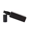 20 ml Square Matte Black Glass Spray Flaskor med guld-silver-svart fin dimma Sprayer Pump Cap för parfym, eterisk olja, essens