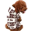 Hondenkleding winter huisdier katten warme pyjama hoodie schattige zachte katoenen puppy kleding jumpsuits