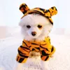 Mignon vêtements pour animaux de compagnie tigre Cosplay chien vêtements hiver chat Costume animaux veste pour petit chien chats Chichuchu chiot tenue 210401