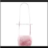 Sacs à dos Sacs Aessories Bébé, Maternité Bowknot Imitation Fourrure Épaule Messenger Mignon Enfants Princesse Fille Enfants Mini Sac À Bandoulière Pur