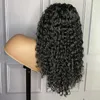 Perruque Lace Front Wig synthétique brésilienne bouclée, cheveux humains, 13x4, pre-plucked, Loose Deep Wave, 18-28 pouces, 150%, pour femmes noires