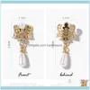 Nail Salon Health & Beautynail Art Decorations 2 Pieces Of High Quality 3D Metal Zircon Jewelry Decoration Top Crystal Pearl Pendant Diamond
