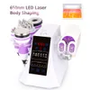 6 In 1 Ultrasone Cavitatie Vacuüm Led laser RF Body Slimming Shaping Machine Spa Thuisgebruik