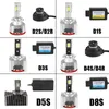 2PCS D2S D3S Plug And Play LED Bulb Replacement Original HID D1S D2R D4S D4R D5S D8S Built-in Canbus Led Headlight 6000K 15000LM