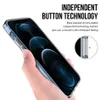 Premium transparante robuuste telefoonhoesjes wissen tpu pc -schokbestendige hoesafdekking voor iPhone14 13 12 11 Pro Max XR X 6 7 8 Plus