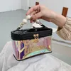Cosmetic Bags & Cases Fashion Small Designer Toiletry Women High Quality Waterproof PVC Makeup Bag Large Capacity Patchwork Storage Box Orga