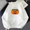 Felpe con cappuccio da donna Felpe Happy Halloween Pumpkin Felpa con cappuccio da donna Divertente Cartoon Graphic Streetwear Felpa allentata a maniche lunghe da donna Hip H