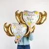 Party Decoratie 1Set Happy Anniversary Foil Ballonnen Huwelijksceremonie Verjaardag Air Globos Memorial Day Supplies Toys