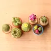 Articoli di novità Ornamenti di cartoni animati Simulazione Piante grasse Mini Bonsai in vaso Soggiorno Scrivania Decorazione di piante verdi finte