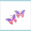 Pendentif papillon coloré 100pcs / lot 12x15mm pendentifs de charme animal en émail pour collier bracelet bricolage fabrication de bijoux Rmii Xzd5C272W