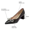 ALLISEFO純正レザースウィートパールブランドハイレイクウェディング女性の靴厚いかかと女性のハイヒールの靴ハイヒールの靴210611