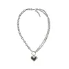 Love Pendant Necklace Light Metal Trend Temperament Superior Clavicle Chain Hundred Matching Ornaments