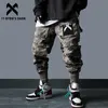 11 BYBB'S DARK Pantaloni sportivi Hip Hop Uomo Staccabile Multi-tasca Elastico in vita Pantaloni sportivi Pantaloni Techwear Streetwear Cargo 210715