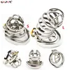 NXYCockrings Chastity Cock Cage Device with Barbed Anti-drop Penis Ring Lock Male BDSM Bondage Gear Set Sex Toys for Men Adults Erotic Games 1124