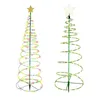 Rasenlampen 1 stück Weihnachtsbaumlichter Solarbetriebene LED Weihnachten flackernde String Dekoration für Hausjahr