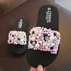 Moda Estate Bambini Cartoon infradito Scarpe Ragazzi e ragazze Pantofole sandali Perle di perle Ragazze da spiaggia b 210712