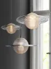 Pendantlampor Designer Modern Planet Star Lights Glass LED Decorative Hanging Light Fixtures Coffee Shop Bar Salon Matsal