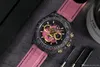 WWF-3 carbon fiber Men's watch 7750 automatic mechanical movement sapphire high transparency mirror montre DE luxe