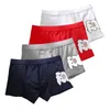 Underbyxor 4st / lot män trosor Bomull herr Underware Andningsbar tecknad Söt Pig Fashion Intimate Sexy Man Boxer Shorts