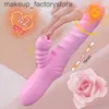 Massage verwarming dildo's vibrators voor vrouwen clitoris krachtige rotatie telescopische dildo konijn vibrator dildio vibratie volwassenen seksspeeltjes