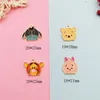 20st Cartoon Animals Metal Enamel Charms Lovely Monkey Pig Little Bear Armband Pendants Alloy Örhängen Smycken Tillbehör