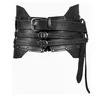 Masques de fête Tête en cuir en métal médiéval Ceinture sculptée Costume Larp Accessoire Hommes Femmes Viking Knight Cosplay Ceinture Boucle Sangles pour Adulte