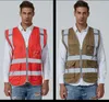 Jackets refletivos de colete de segurança alta visibilidade sem mangas SFVEST ANSI CE Certificação