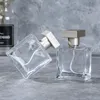 Atomiseurs de bouteille de parfum d'huile liquide carrée en gros E 25 ml contenants cosmétiques vides avec pulvérisateur pour voyageur