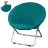 Jacquard tissu rond soucoupe chaise couverture 6 couleurs lavable s siège lune housses extensible universel 211116
