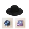 Casual Fedora Cap Wide Brimmed Dome Hats High Quality Wool Floppy Womens Black Cloche Hat