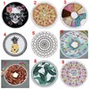 72 designs Summer Round Beach Towel With Tassels 59 inches Picnic mat 3D printed Flamingo Windbell Tropical Blanket girls bathing DAS397