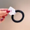 Women Girl Fluffy Hair Ties 4 Colors Simple Style Elastic Hairband Ponytail Holder for Gift Party Fashion Hair Accessories