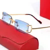 Vintage Glasses Frame Men Sunglasses Metal Gold Rimless Eyeglasses for Man Anti Reflective Clear Lens Prescription Spectacles French
