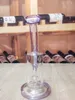 7.1 Pouce Violet Narguilé Pipe À Eau Mini Verre Tabac Bong Bécher Base Tabac Fumer Barboteur Tuyaux De Fumée Bongs Bouteilles Dab Rig 14mm Bol