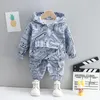 Kleding sets mode kinderen trainingspakken herfst baby meisjes kleding jongens casual hoodies broek 2pcs / sets peuter outfits kinderen