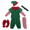 Halloween Ragazzi Ragazze Costume per bambini Bambini Elfo Babbo Natale Vestiti Set genitore-figlio Abbigliamento natalizio rosso verde per adulti Q0910