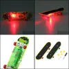 Finger Novelty Gag & Gifts2Pcs/Set Mini Light Fingerboard Skateboard Tech Boy Kids Children Gifts Kid Creative Toys Drop Delivery 2021 Nibwk