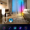 Moderna lampada da terra a LED RGB App Control Corner Light Camera da letto colorata Sala da pranzo Illuminazione dell'atmosfera Club Home Decorazioni per interni Lampade da terra