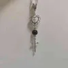 Collier, Pendentif, Onyx, Noir, Pierre, Coeur, Croix, Goth, Gothique G1206