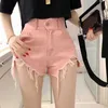 Vintage gescheurde jeans shorts vrouwen plus size hoge taille denim vrouwelijke zomer chique streetwear stijlvolle sexy meisjes 210714