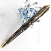 Stylo de luxe à vis tous les stylos à bille en acier inoxydable Fasion marque bureau fournitures d'écriture Collection cadeau