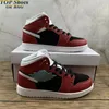 Authentic Jumpman 1 mid gym red black basketball shoes size 36-47 1s tennis shoe luxurys designers sneakers with box