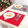 クリスマスプレースマットテーブルマットの冬の顔のないgnomeプレースマット食事ホームクリスマステーブル装飾フェスティバルパーティーサプライ品LLD11121