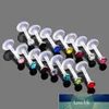 14 stks / partij Bioplast Flexibele Labret Lip Ring Oor Helix Tragus Cartilage Studs Piercing Gemengde Kleur Body Piercing Sieraden 16G Factory Prijs Expert Design Quality