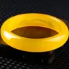 Certyfikat bransowania naturalny piękny żółty kwarcyt Jadeite bransoletka 5860mm3701635