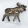 Ours Loup Cerf Oiseau Aigle 3D Découpé au laser Artisanat Bois Décoration d'intérieur Cadeau Artisanat d'art en bois Forêt Animal Maison Décoration de table Statues d'animaux Ornements Décoration de chambre