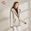 MODERNE SAGA Automne Femmes Veste Chaud Coton Rembourré À Capuche Zipper Parkas Femme Manteaux Printemps Casual Plus Taille 211018