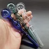 Thick Pyrex Glass Pipe Various Styles Colorful Hand Smoking Pipes Approx 140mm Helical Tube For Dab Rig Diameter Ball Balancer Water Bong